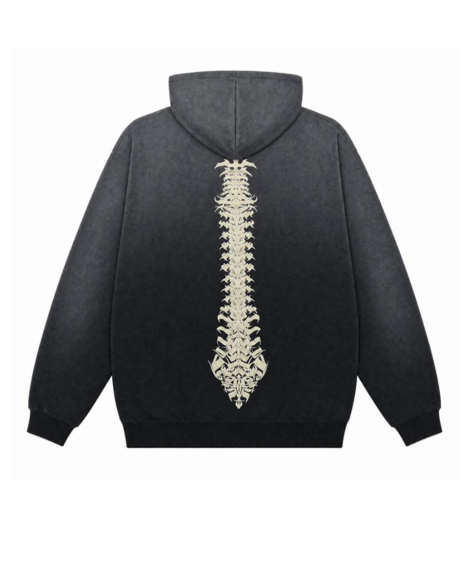 Skeletal Spine Hoodie