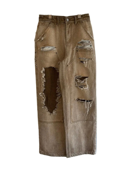 Faded Sand Baggy Jeans