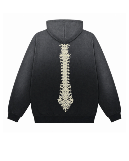 Skeletal Spine Hoodie