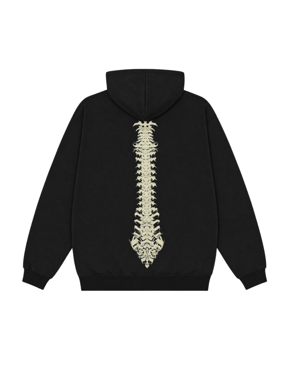 Skeletal Spine Hoodie